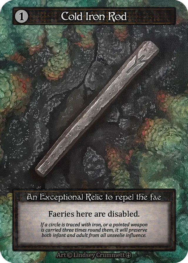 Sorcery Contested Realm Arthurian Legends - Cold Iron Rod