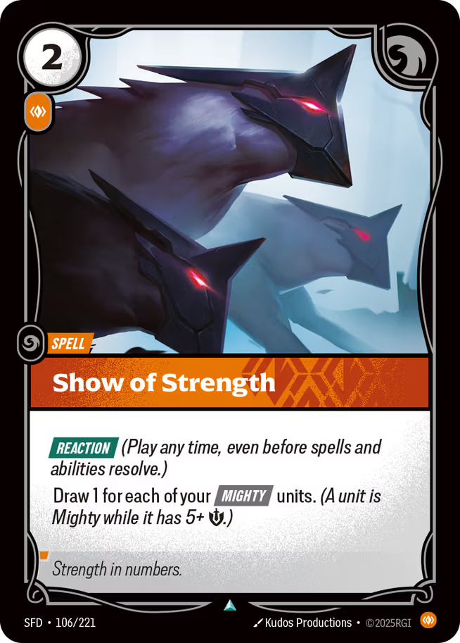 Riftbound: League of Legends TCG Spiritforged 106/221 Show of Strength