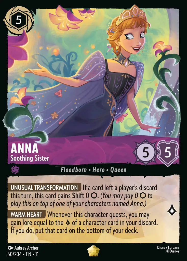 Disney Lorcana Winterspell 050/204 Anna - Soothing Sister