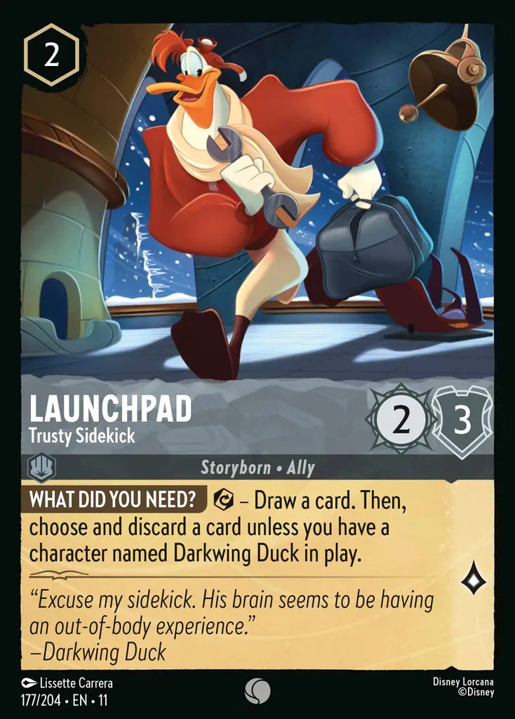 Disney Lorcana Winterspell 177/204 Launchpad - Trusty Sidekick