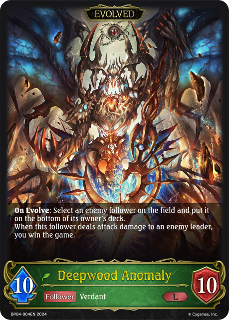 Cosmic Mythos BP04-004 Deepwood Anomaly Foil