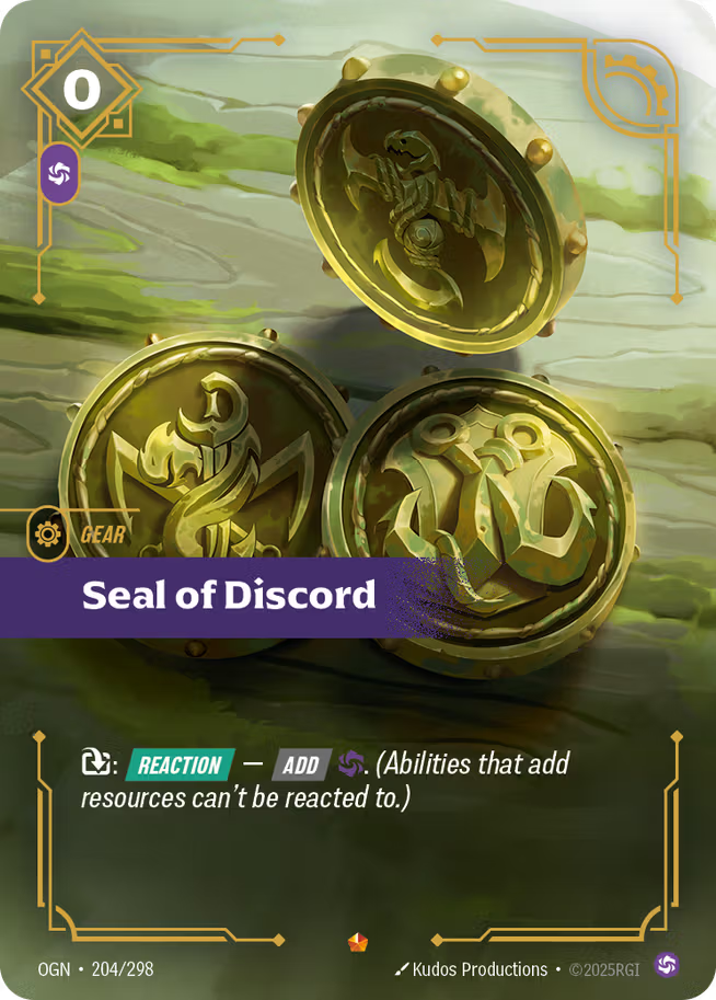 Riftbound: League of Legends TCG Origins 204/289 Seal of Discord