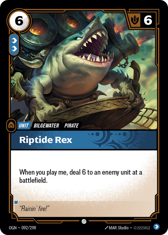 Riftbound: League of Legends TCG Origins 092/289 Riptide Rex
