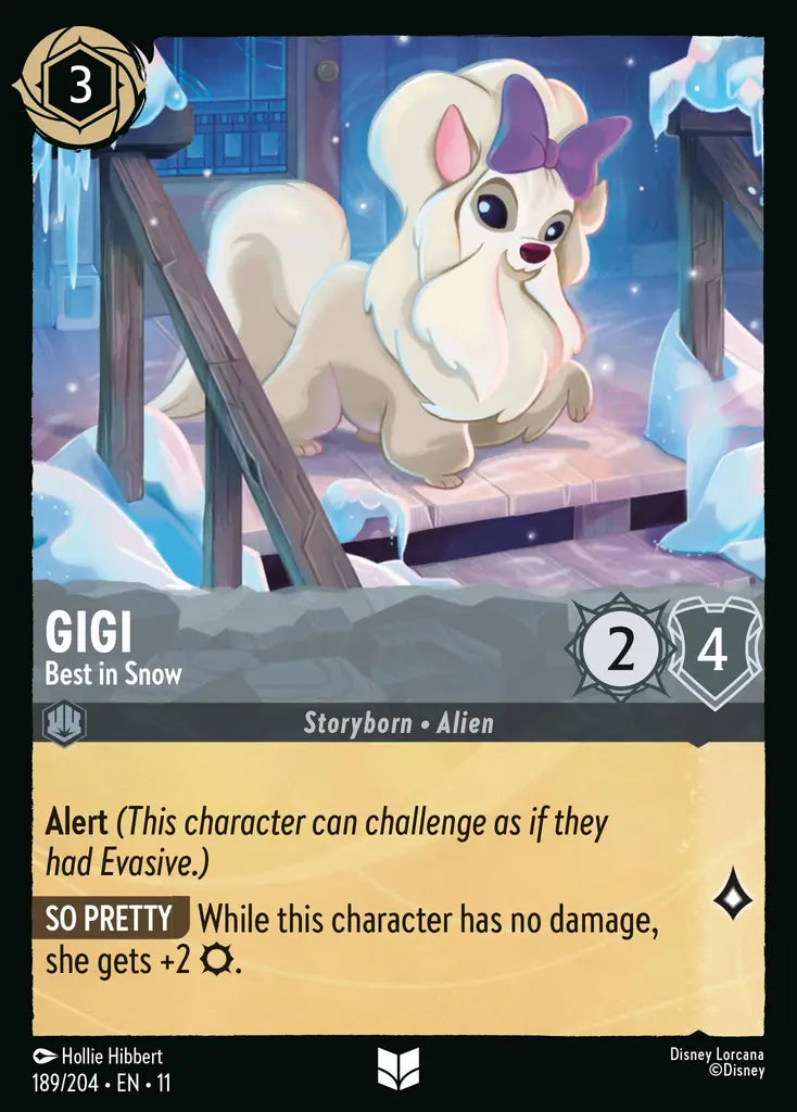 Disney Lorcana Winterspell 189/204 Gigi - Best in Snow