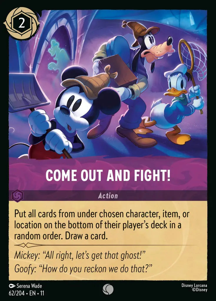 Disney Lorcana Winterspell 062/204 Come Out and Fight! Foil