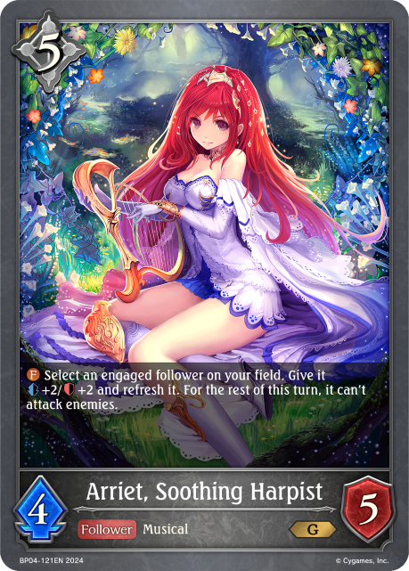 Cosmic Mythos BP04-121 Arriet, Soothing Harpist Foil