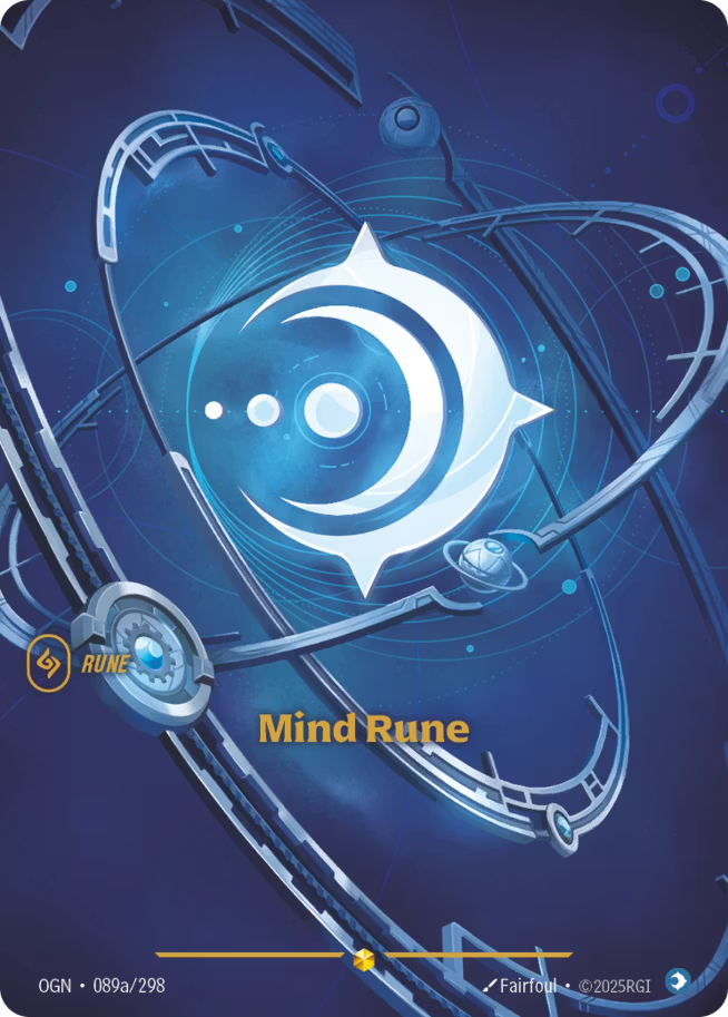 Riftbound: League of Legends TCG Origins 089a/289 Mind Rune Alternative Art