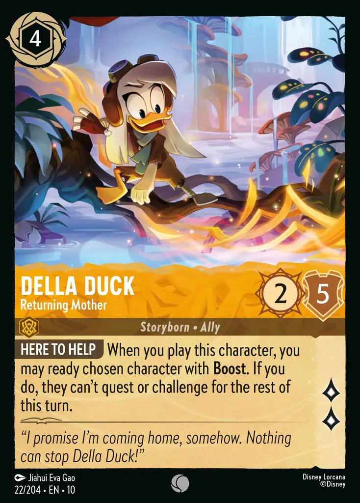 Disney Lorcana Whispers in the Well 022/204 Della Duck - Returning Mother