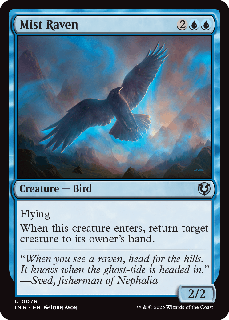 MTG Innistrad Remastered 0076 Mist Raven