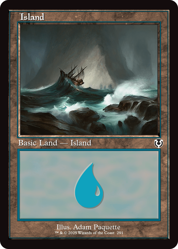 MTG Innistrad Remastered 291 Island Retro Frame Foil