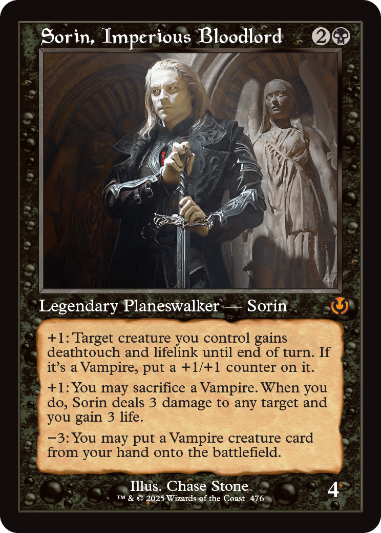 MTG Innistrad Remastered 476 Sorin, Imperious Bloodlord Retro Frame