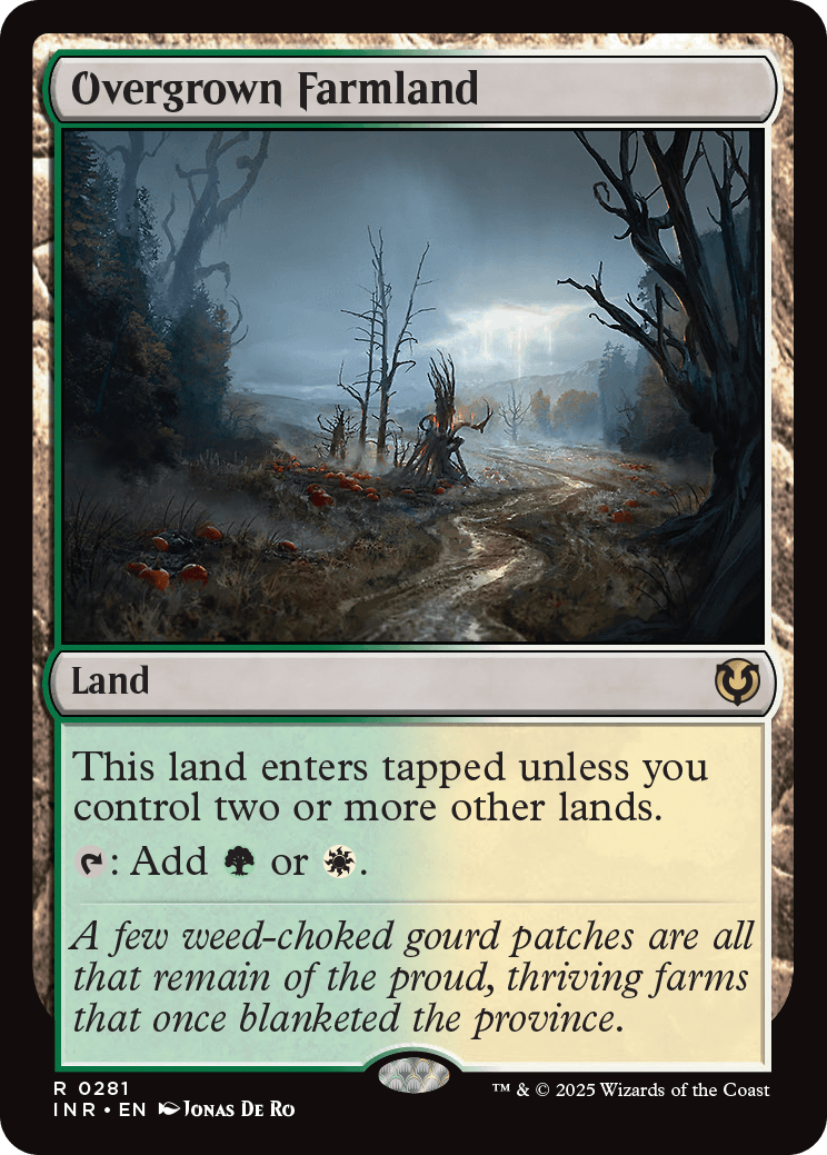 MTG Innistrad Remastered 0281 Overgrown Farmland