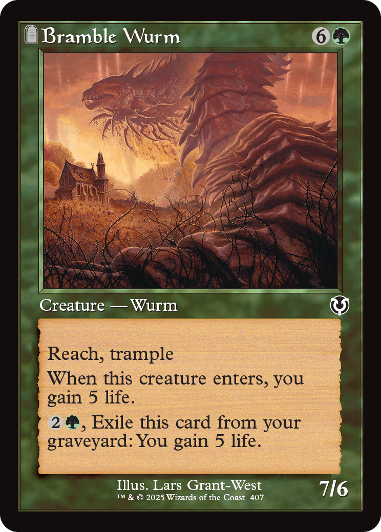 MTG Innistrad Remastered 407 Bramble Wurm Retro Frame