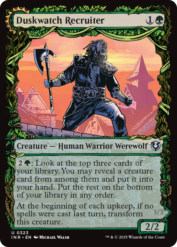 MTG Innistrad Remastered 0323 Duskwatch Recruiter Showcase Foil