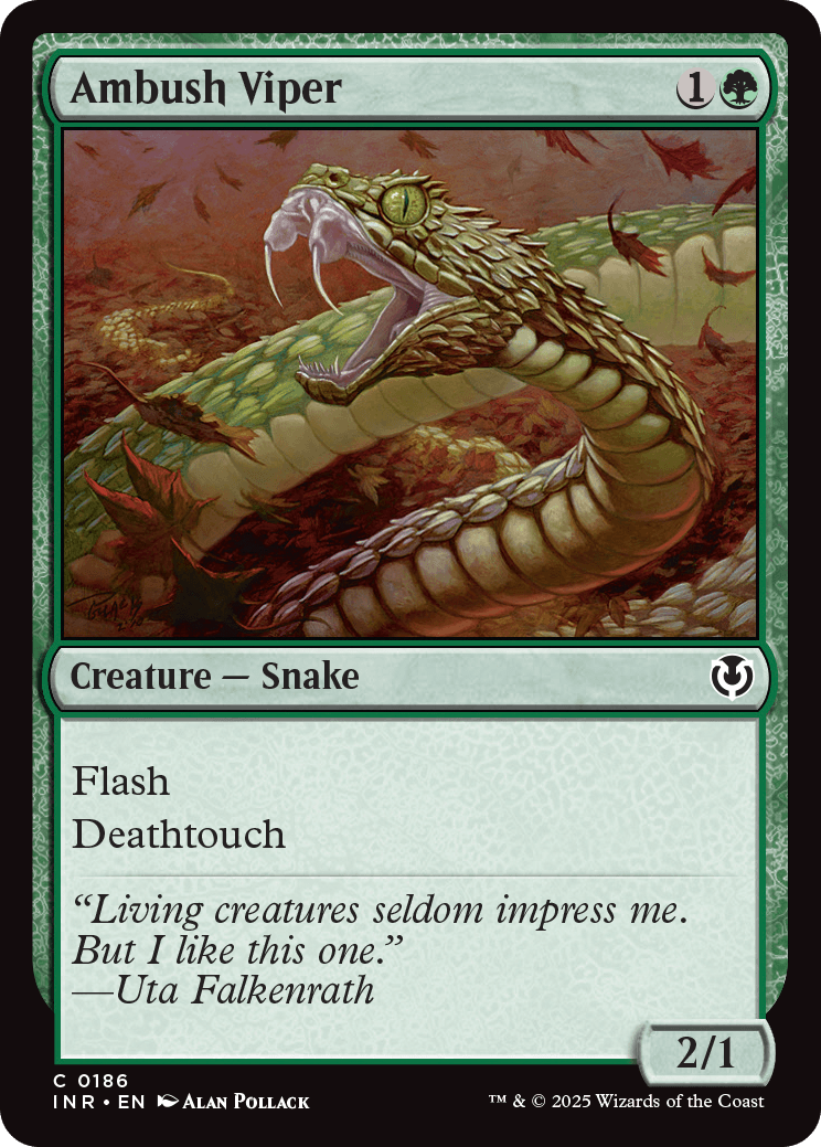 MTG Innistrad Remastered 0186 Ambush Viper
