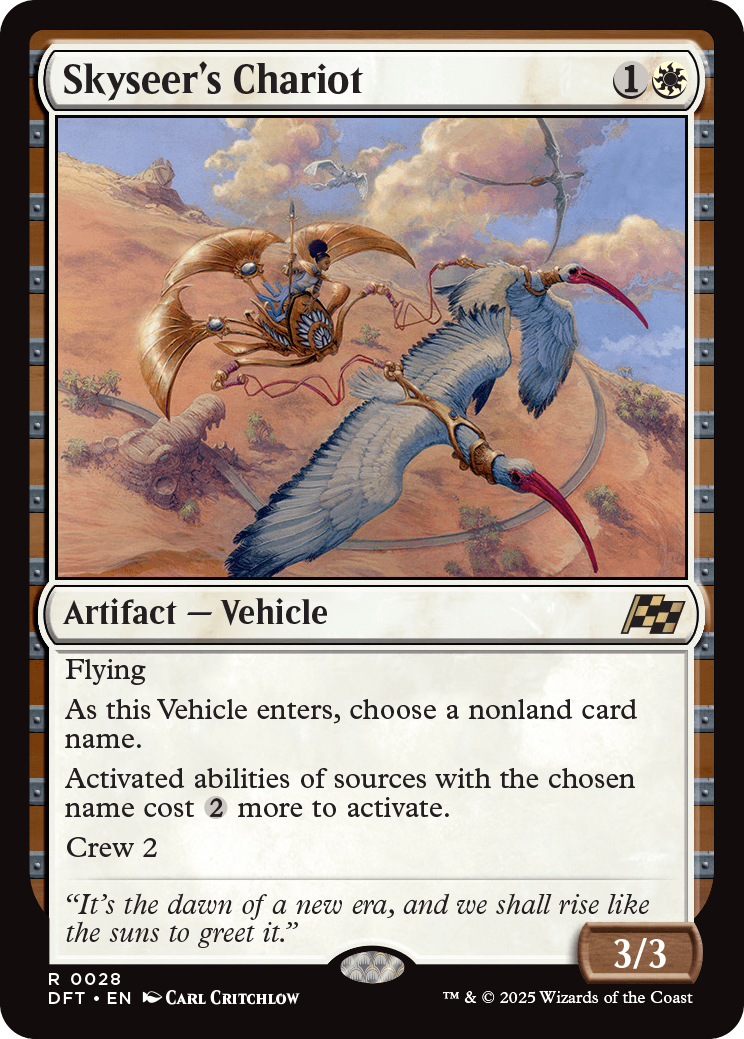 MTG Aetherdrift 0028 Skyseer's Chariot