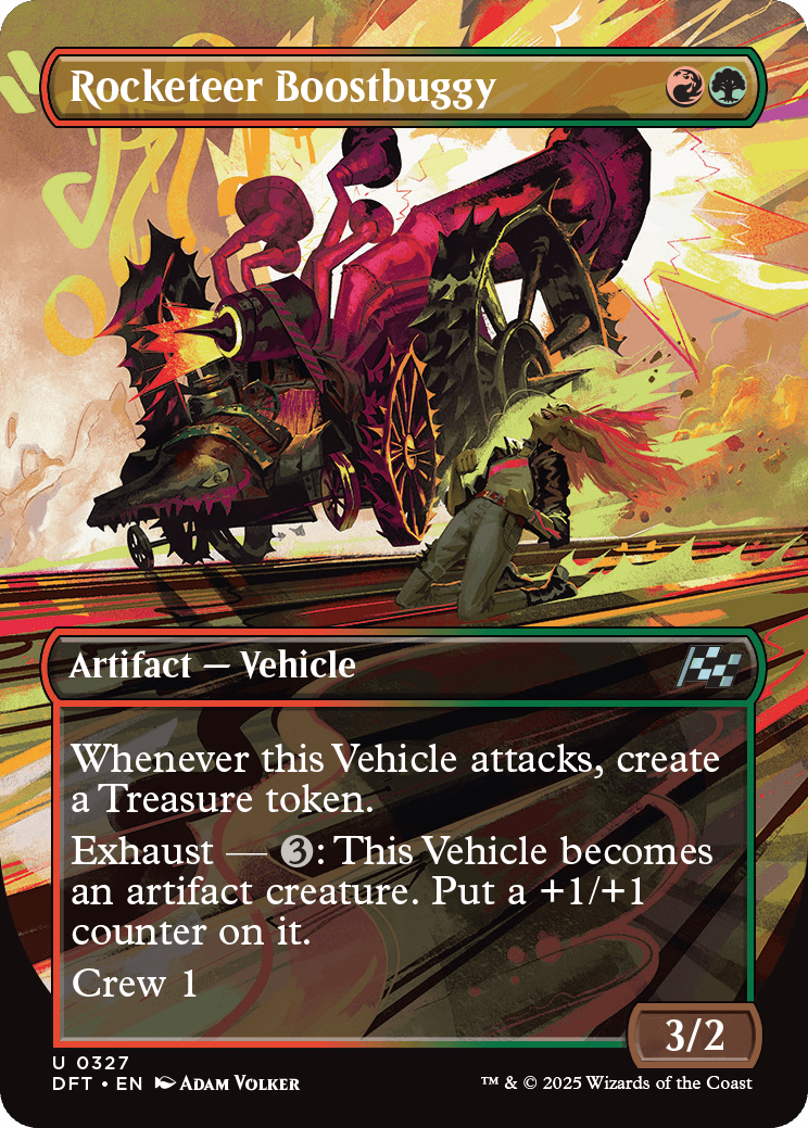 MTG Aetherdrift 0327 Rocketeer Boostbuggy Borderless