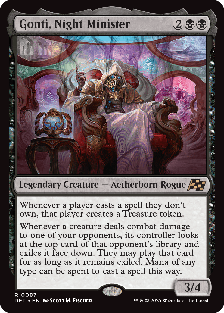 MTG Aetherdrift 0087 Gonti, Night Minister