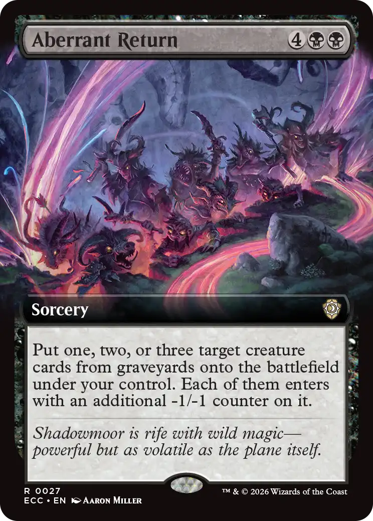 MTG Lorwyn Eclipsed 0027 Aberrant Return Extended Art