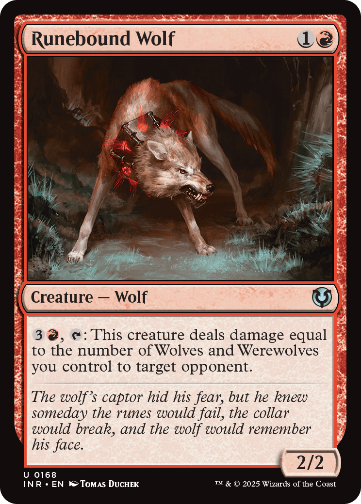 MTG Innistrad Remastered 0168 Runebound Wolf