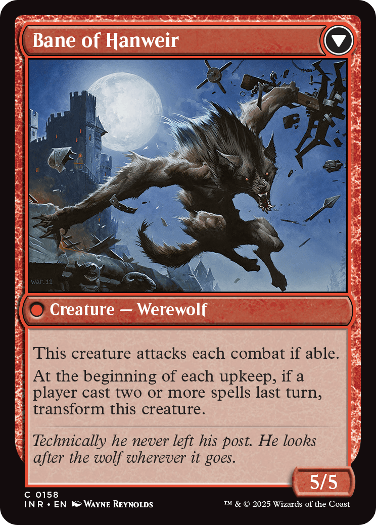 MTG Innistrad Remastered 0158 Hanweir Watchkeep