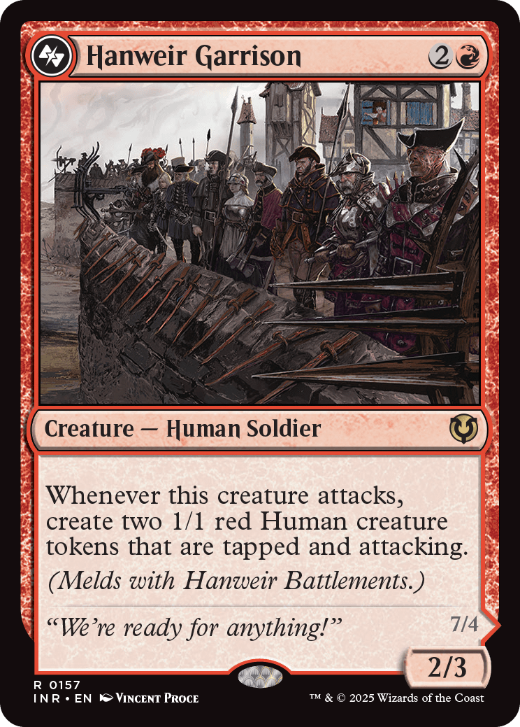 MTG Innistrad Remastered 0157 Hanweir Garrison