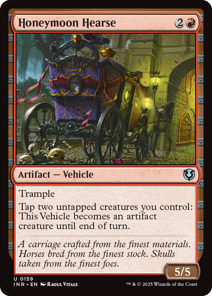 MTG Innistrad Remastered 0159 Honeymoon Hearse