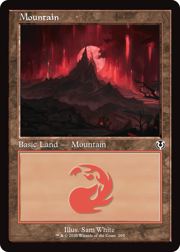 MTG Innistrad Remastered 295 Mountain Retro Frame