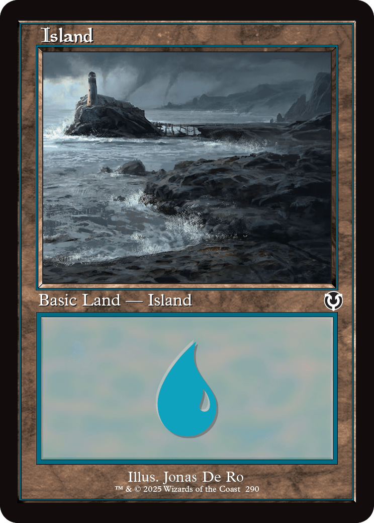 MTG Innistrad Remastered 290 Island Retro Frame Foil