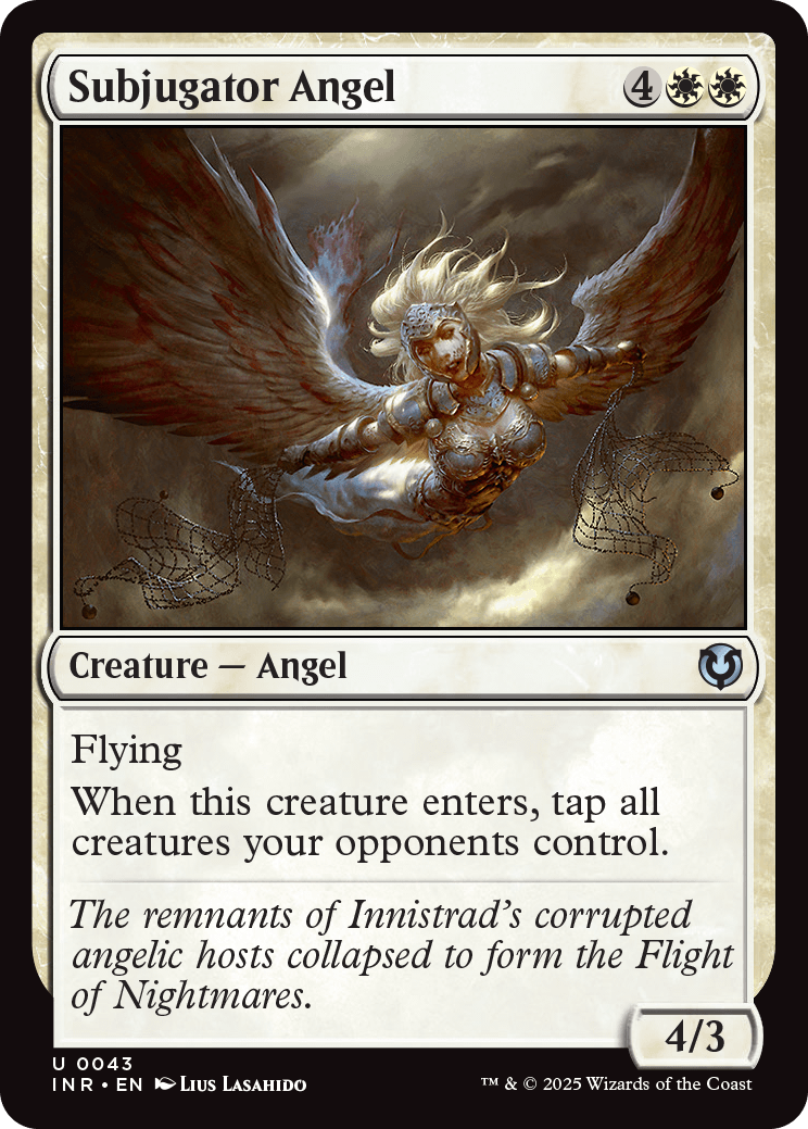 MTG Innistrad Remastered 0043 Subjugator Angel