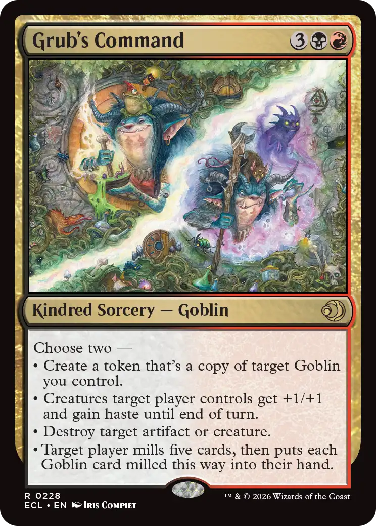 MTG Lorwyn Eclipsed 0228 Grub's Command