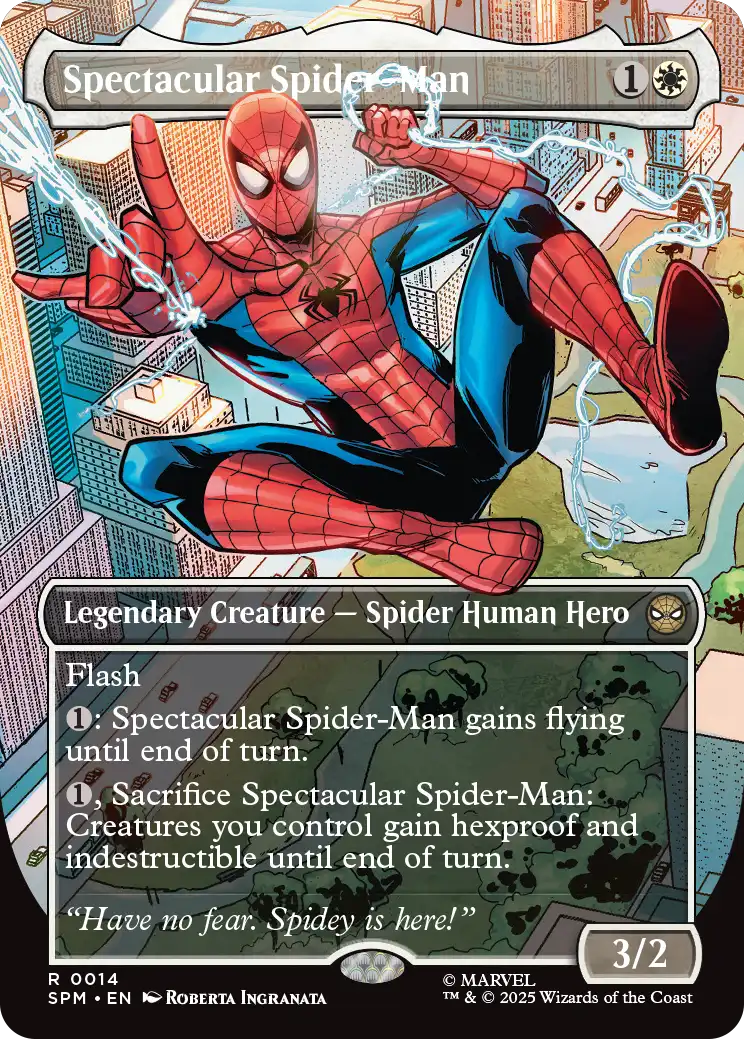 MTG - Marvel's Spider-man 0014 Spectacular Spider-Man Borderless
