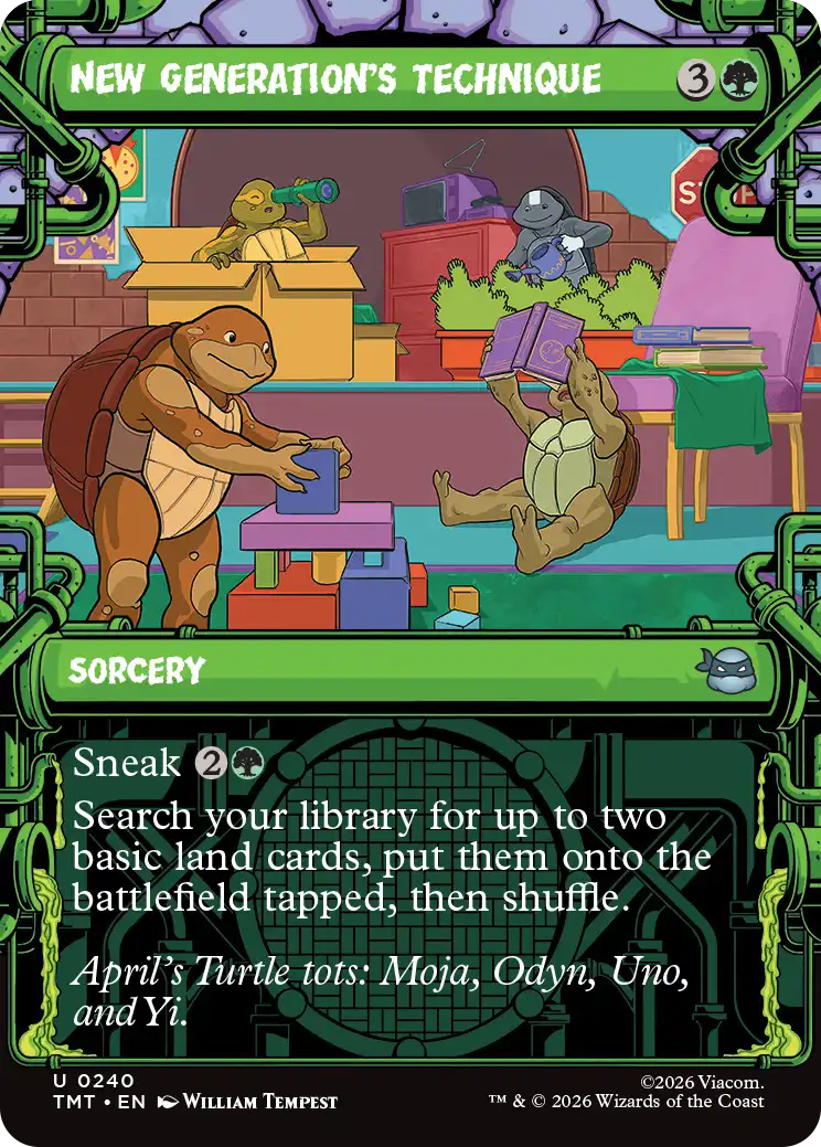 MTG Teenage Mutant Ninja Turtles 0240 New Generation's Technique Sewer Frame