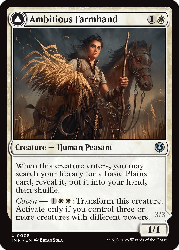 MTG Innistrad Remastered 0008 Ambitious Farmhand