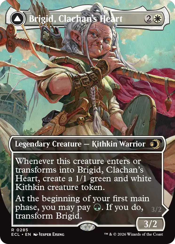 MTG Lorwyn Eclipsed 0285 Brigid, Clachan's Heart Borderless