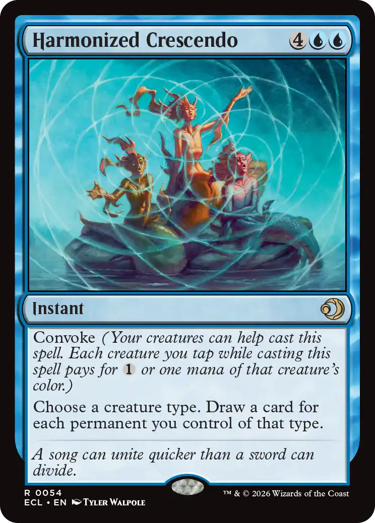 MTG Lorwyn Eclipsed 0054 Harmonized Crescendo