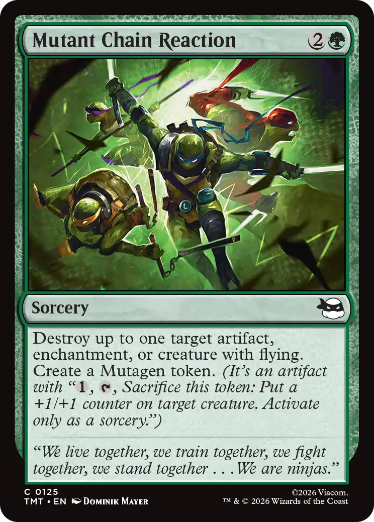 MTG Teenage Mutant Ninja Turtles 0125 Mutant Chain Reaction Foil