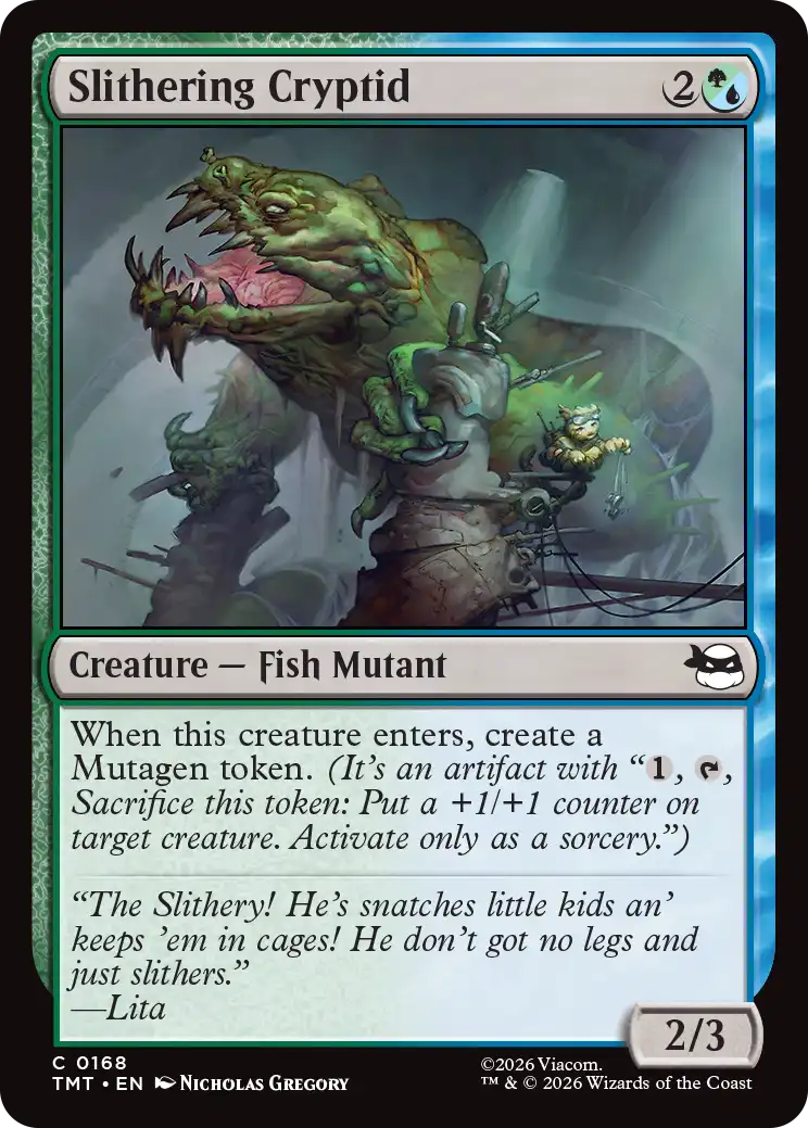 MTG Teenage Mutant Ninja Turtles 0168 Slithering Cryptid