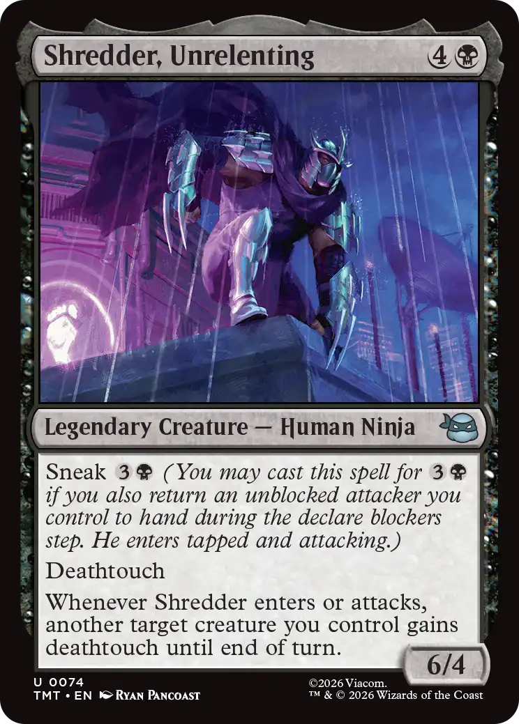 MTG Teenage Mutant Ninja Turtles 0074 Shredder, Unrelenting