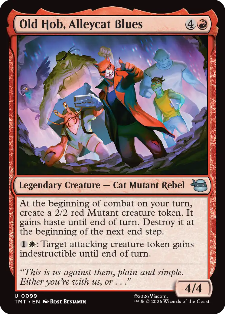 MTG Teenage Mutant Ninja Turtles 0099 Old Hob, Alleycat Blues