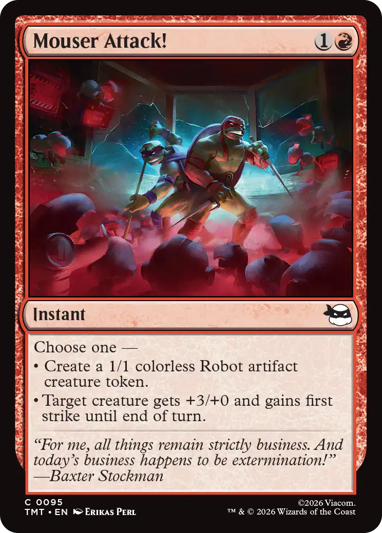 MTG Teenage Mutant Ninja Turtles 0095 Mouser Attack! Foil