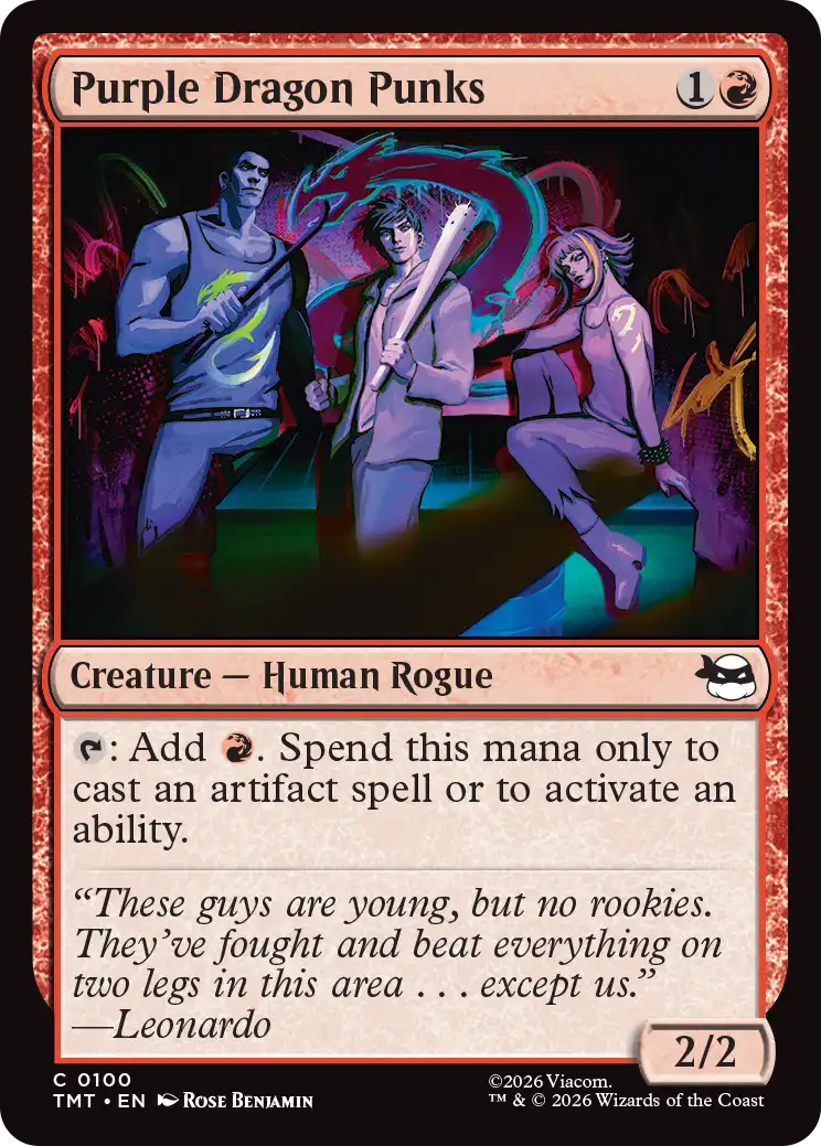 MTG Teenage Mutant Ninja Turtles 0100 Purple Dragon Punks