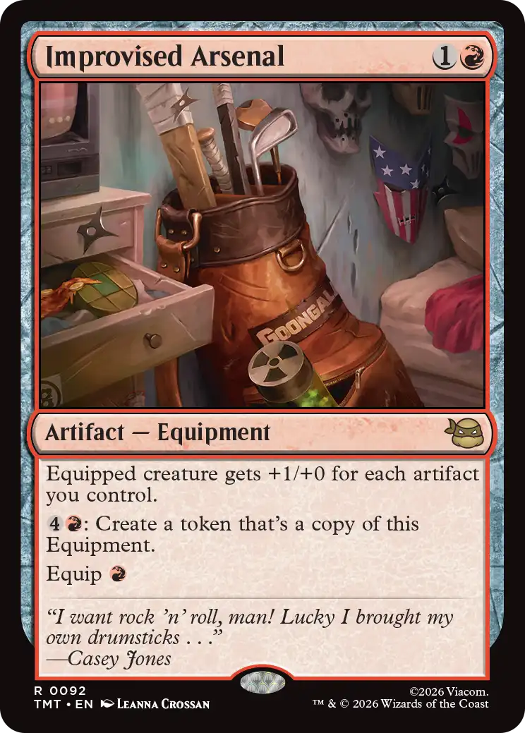 MTG Teenage Mutant Ninja Turtles 0092 Improvised Arsenal Foil
