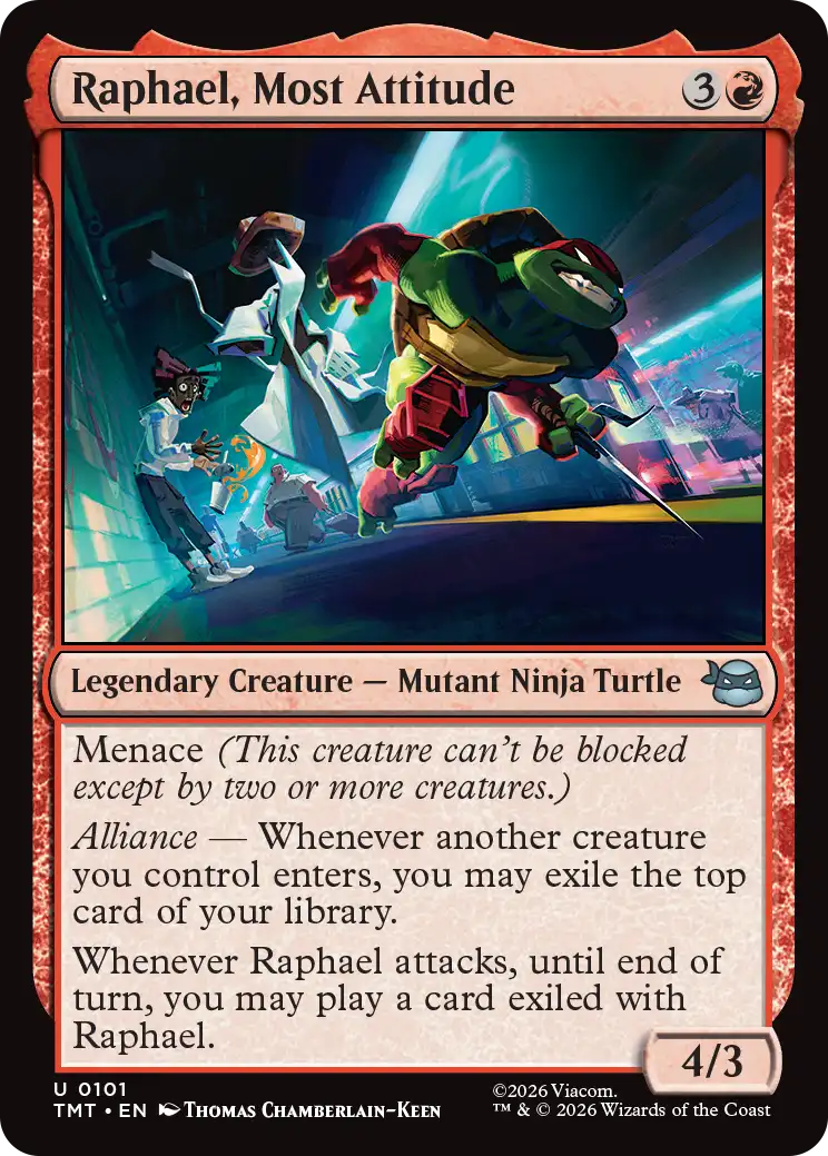 MTG Teenage Mutant Ninja Turtles 0101 Raphael, Most Attitude