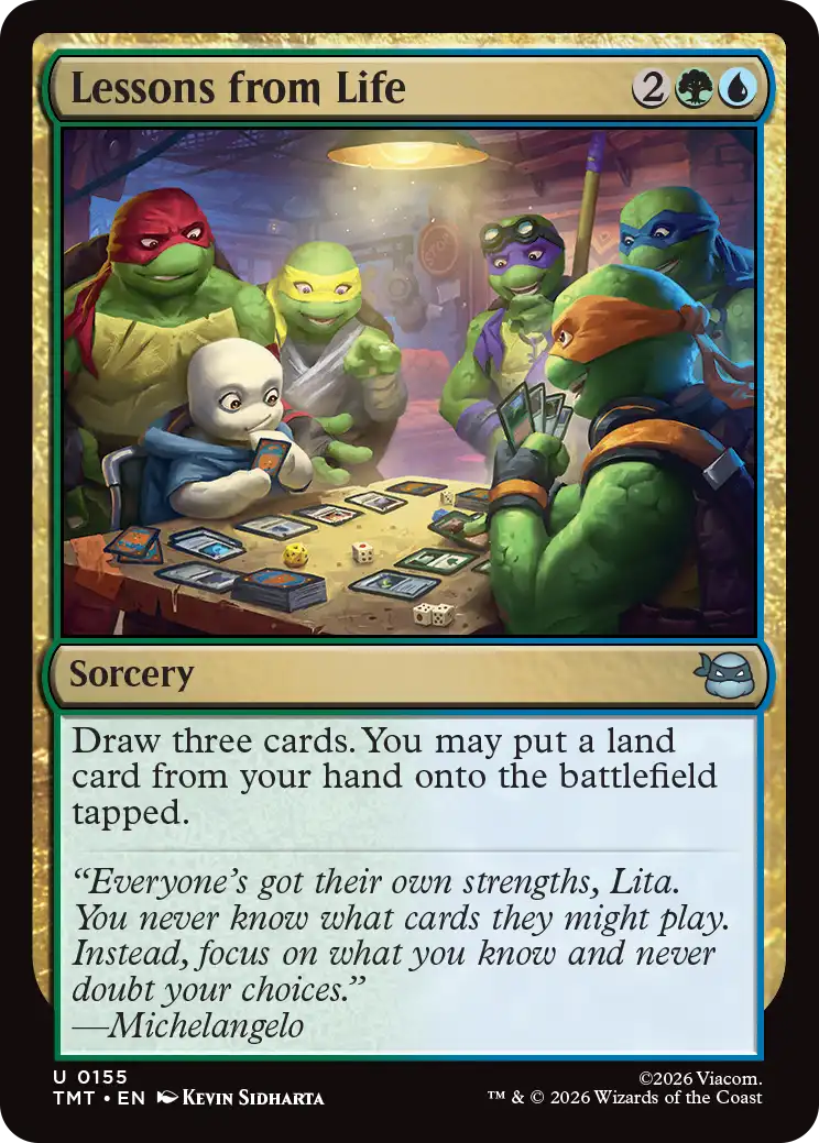 MTG Teenage Mutant Ninja Turtles 0155 Lessons from Life