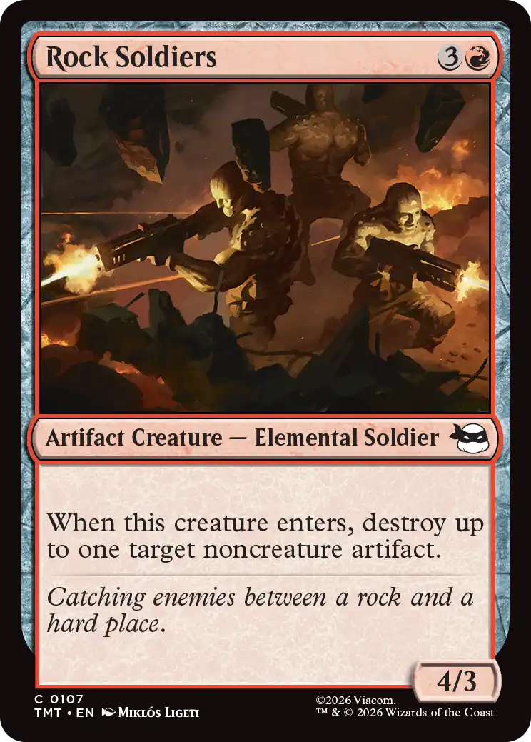 MTG Teenage Mutant Ninja Turtles 0107 Rock Soldiers