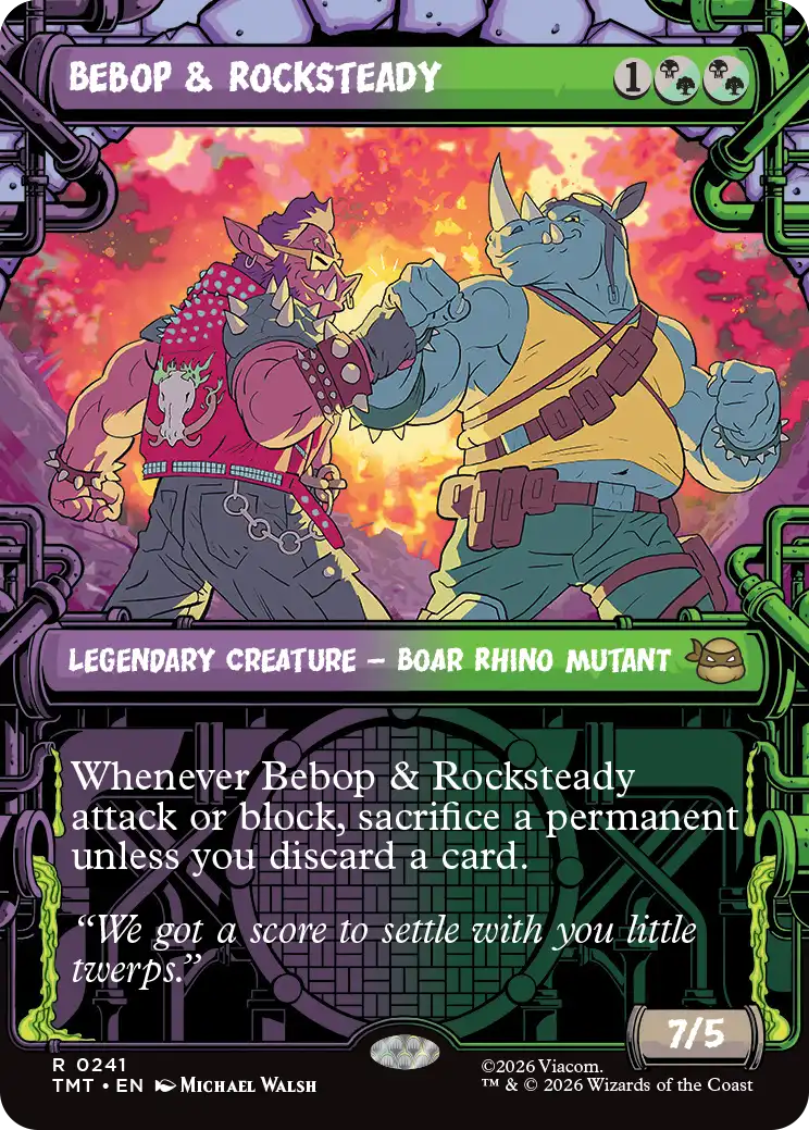 MTG Teenage Mutant Ninja Turtles 0241 Bebop & Rocksteady Sewer Frame