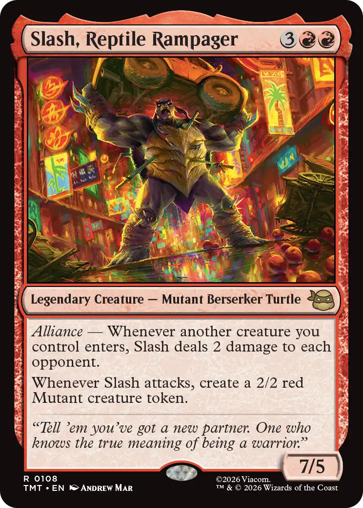 MTG Teenage Mutant Ninja Turtles 0108 Slash, Reptile Rampager