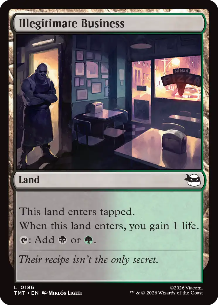 MTG Teenage Mutant Ninja Turtles 0186 Illegitimate Business Foil