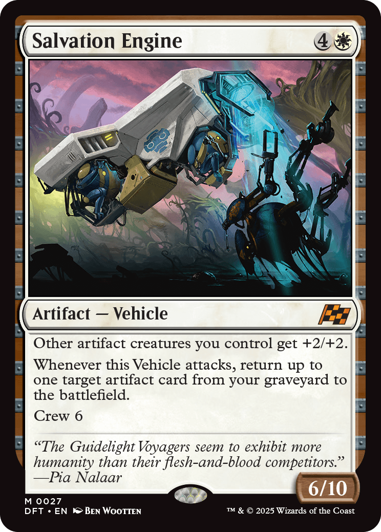 MTG Aetherdrift 0027 Salvation Engine Foil